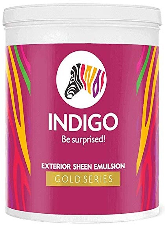 Indigo Exterior Sheen Emulsion Gold Series - Exterior sheen paint formulated using speciality acrylics for a smooth sheen finish - 1 L White
